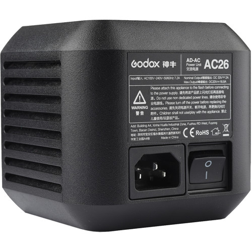 Godox AC Adapter for AD600Pro Witstro Outdoor Flash (AC-26)